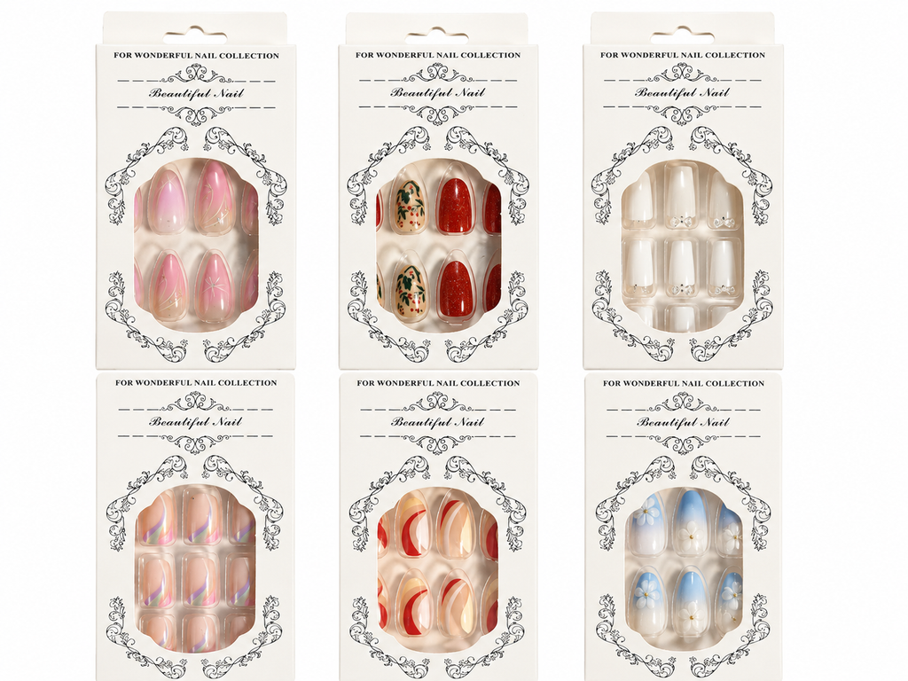 Press On Nails - Miksede Pakker (500stk)