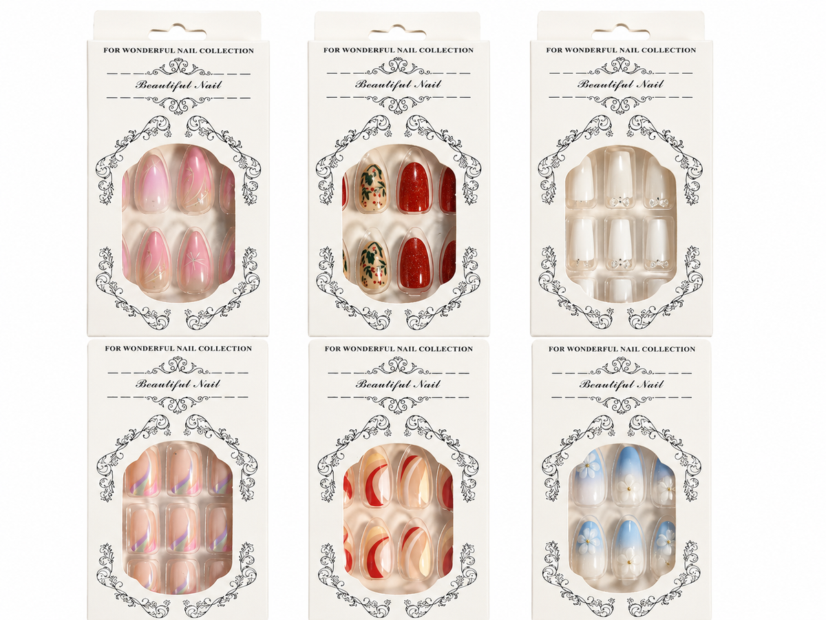 Press On Nails - Miksede Pakker (500stk)