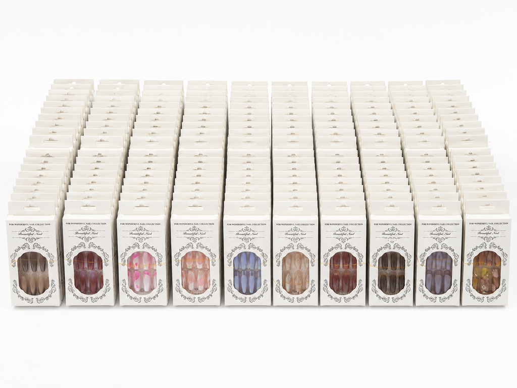 Press On Nails - Miksede Pakker (500stk)