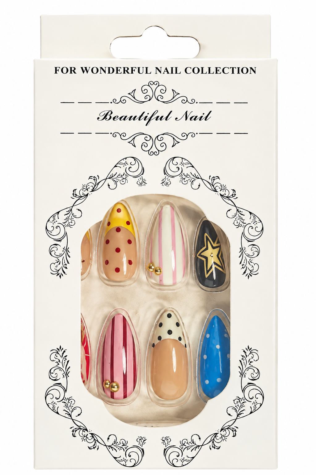Press On Nails - Miksede Pakker (500stk)